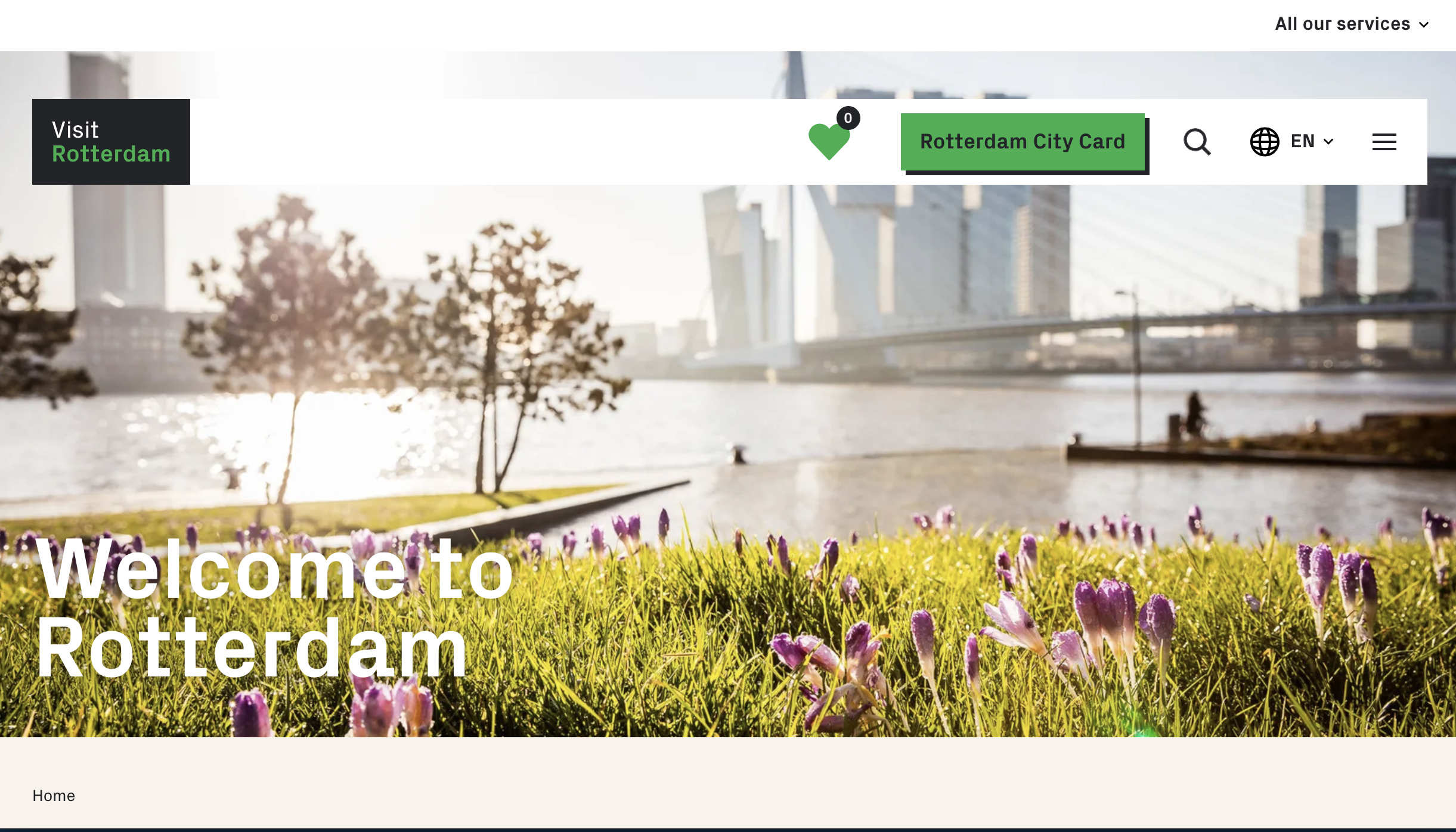 screenshot of visit rotterdam